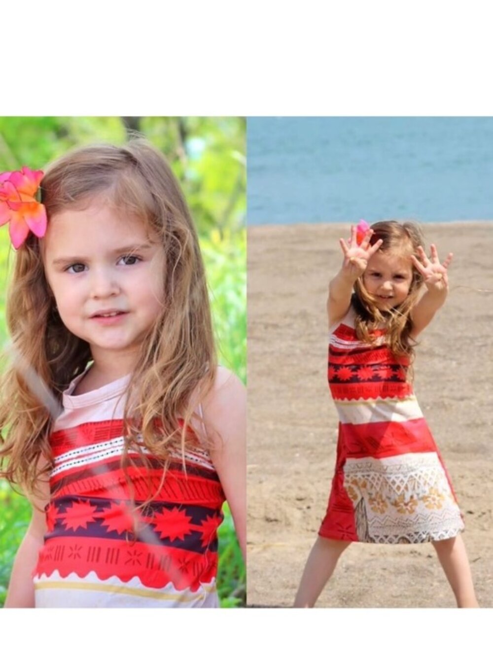 LingQi ShiZu X Disney | Moana Halloween Costume Dress | Size 7/8